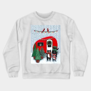 Cats Picking Out The Christmas Tree Crewneck Sweatshirt